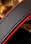 Kožená pouta na ruce - black/red