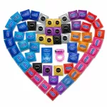 Maxi Balíček 55 kondomů Durex Pasante a Vitalis + lubrikační gel Durex + vibrační kroužek