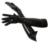 LateX Chlorinated Latex Gloves Black