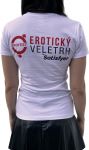 Dámské tričko erotický veletrh vzor Rty bílé S