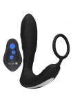 Ouch! E-stim & Vibration Butt Plug with Remote Black